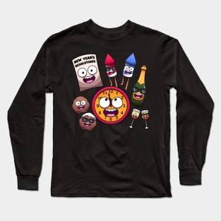 Some Funny New Year Elements Long Sleeve T-Shirt